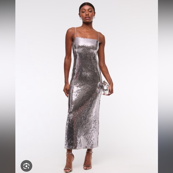 Abercrombie & Fitch Straight Neck Sequin Dress - Picture 2 of 2